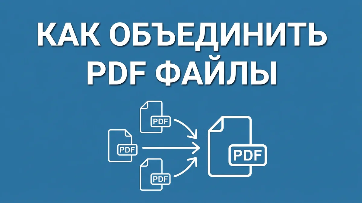 Как объединить ПДФ файлы в один документ